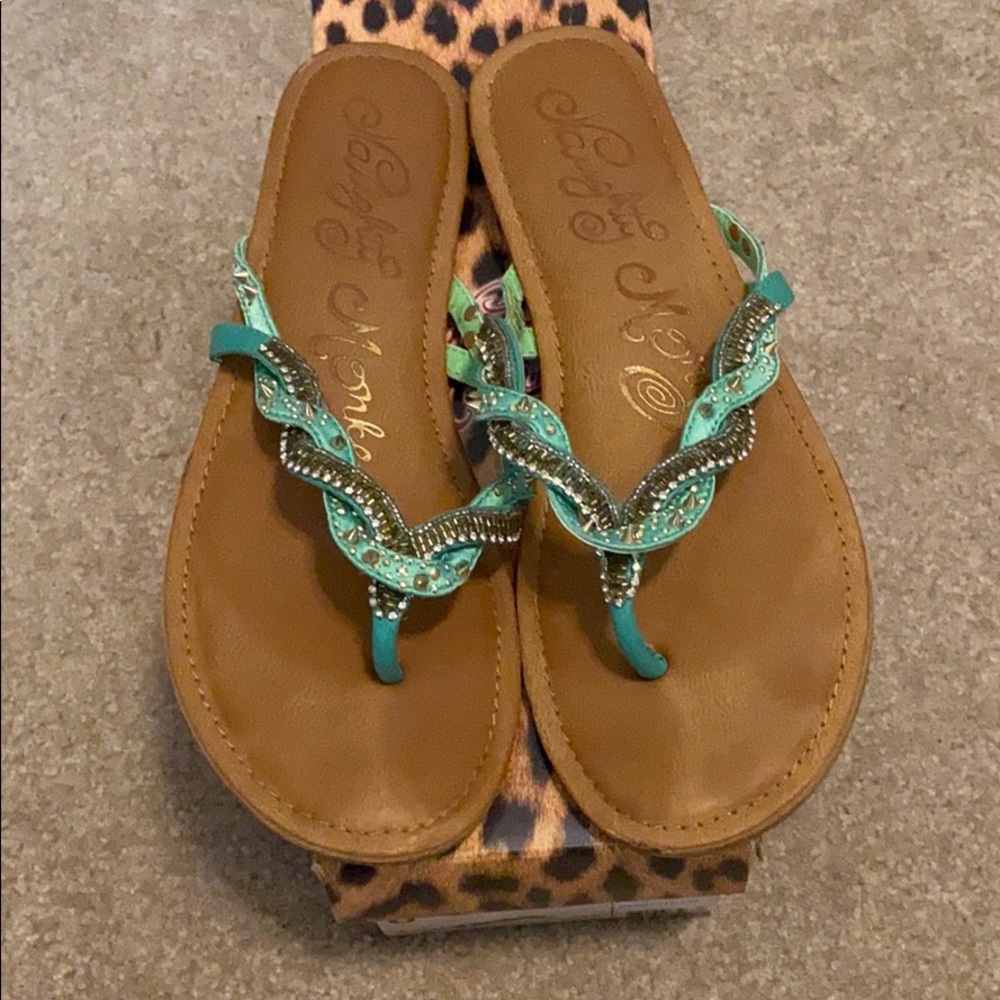 Naughty monkey mint sandals